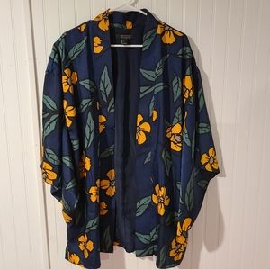 Forever 21 Contemporary Open Front Kimono Sz Large